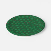 Mid Mod Garland Groen 7" Papieren Bord (Gekanteld)