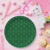 Mid Mod Garland Groen 9" Papier Bord (Feest)