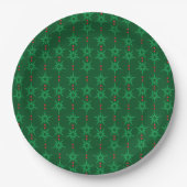 Mid Mod Garland Groen 9" Papier Bord (Voorkant)