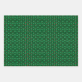 Mid Mod Garland Groen inpakpapier