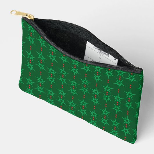 Mid Mod Garland Groen Kleine Pouch Etui (Open)