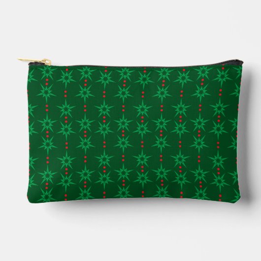 Mid Mod Garland Groen Kleine Pouch Etui (Voorkant)