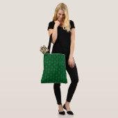 Mid Mod Garland Groene Canvas tas (Op model)