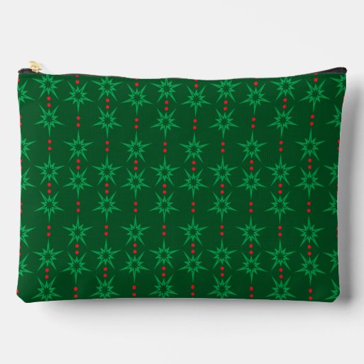 Mid Mod Garland Groene Grote Pouch Etui (Voorkant)