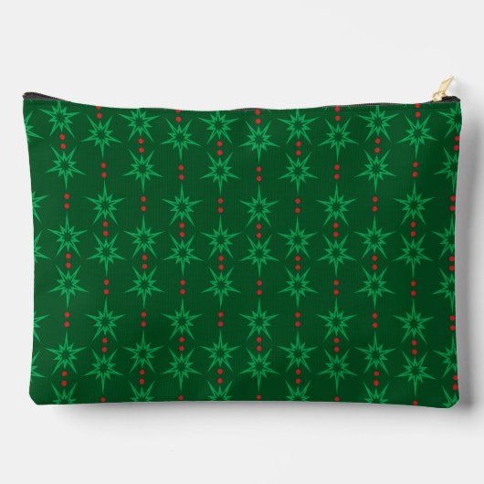 Mid Mod Garland Groene Grote Pouch Etui (Achterkant)