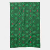 Mid Mod Garland Groene Keukenhanddoek (Verticaal)