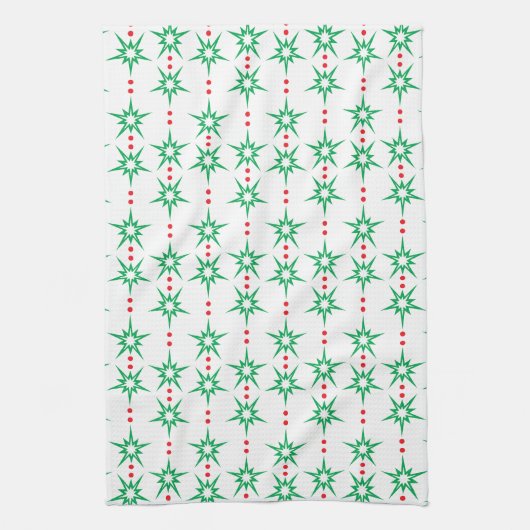 Mid Mod Garland keukenhanddoek (Verticaal)