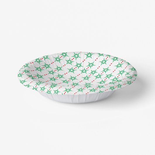 Mid Mod Garland Paper Bowl Papieren Kommen (Gebogen)