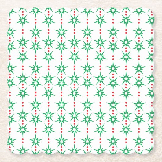 Mid Mod Garland Paper Onderzetters (Voorkant)