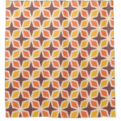 Mid Mod geometrisch sterpatroon Douchegordijn (Voorkant)