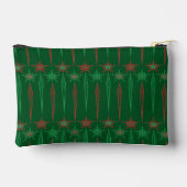 Mid mod icicicles groen klein zakje etui (Achterkant)
