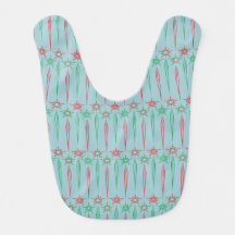 Mid Mod Icicles Baby Bib