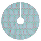 Mid Mod Icicles boomrok Kerstboom Rok (Voorkant)