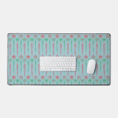 Mid Mod Icicles Desk Mat (Keyboard & Muis)