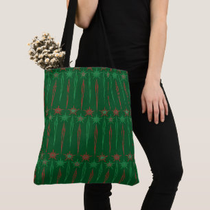 Mid Mod Icicles Green Shoulder Tas (2 maten)