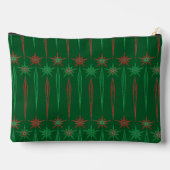 Mid Mod Icicles Groen Groot zakje Etui (Achterkant)