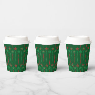 Mid Mod Icicles Groenboek Cups Papieren Bekers