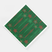 Mid Mod Icicles Groenboek Servet (Hoek)