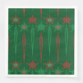 Mid Mod Icicles Groenboek Servet (Voorkant)