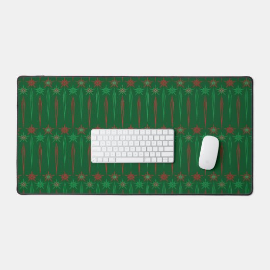 Mid Mod Icicles Groene Bureaumat (Keyboard & Muis)