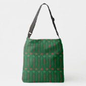 Mid Mod Icicles Groene Crossbody Tas (2 maten) (Achterkant)