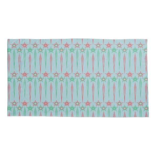 Mid Mod Icicles King Pillowcases Kussensloop (Achterkant-Links)