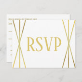 MId Mod-ontwerp - RSVP-Briefkaart Briefkaart (Voorkant / Achterkant)