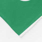 Mid Mod Piquet Pattern Kelly Green and White Fleece Deken (Hoek)