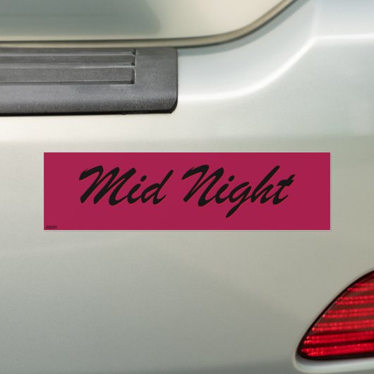 Mid Night Racing Sticker (Op auto)