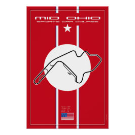 Mid Ohio Sports Car Course Perfect Poster