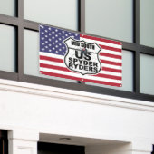 Mid South Chapter - Amerikaanse vlag & Logo Banner (Buitenkant Gebouw)