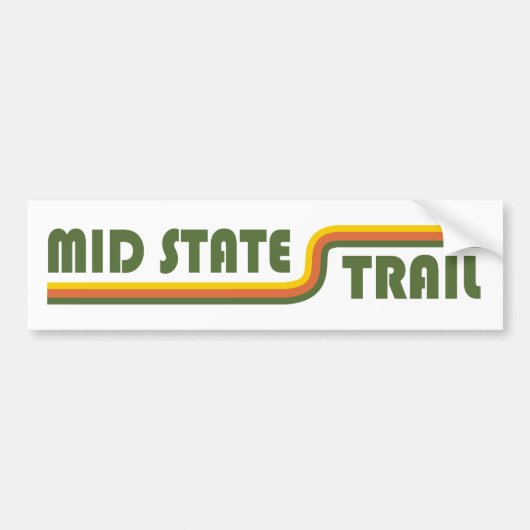 Mid State Trail Pennsylvania Bumpersticker (Voorkant)