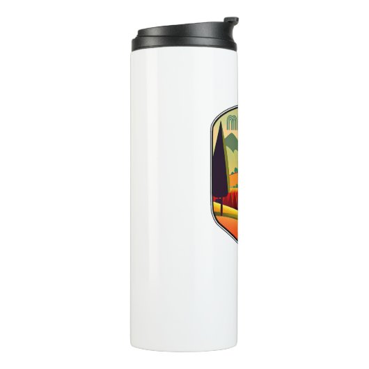 Mid State Trail Pennsylvania Kleuren Thermosbeker (Gedraaid links)