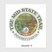 Mid State Trail (rood) Sticker (Vel)