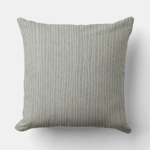 Mid-tone Grey Stripes Sierkussen