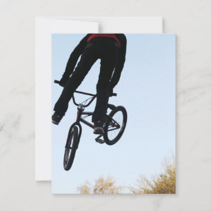 Midair BMX Jump Silhouette
