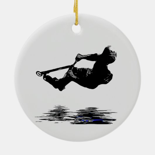 Midair Stunts - Scooter Rider Ceramic Ornament (Achterkant)