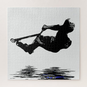 Midair Stunts - Scooter Rider Jigzaag Puzzle Legpuzzel