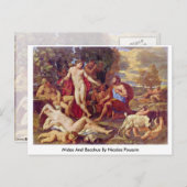 Midas en Bacchus door Nicolas Poussin Briefkaart (Voorkant / Achterkant)