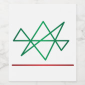 Midas ster reiki label wijn etiket (Enkel label)