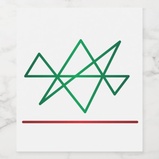 Midas ster reiki label wijn etiket (Enkel label)