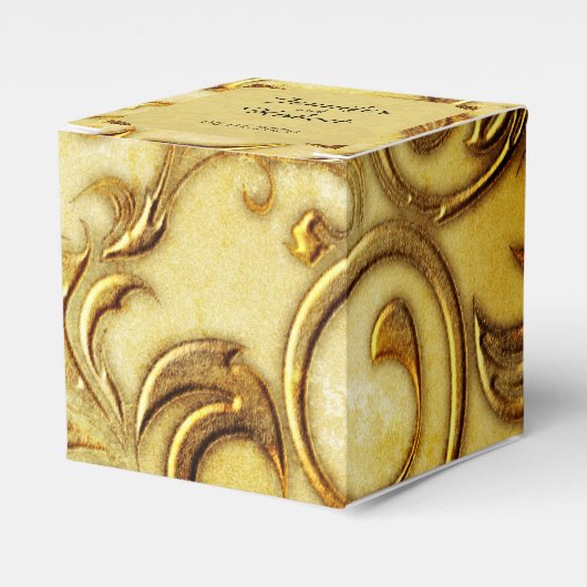 Midas Touch Gouden Bruiloft Favor Box Bedankdoosjes (Voorkant Zijde)