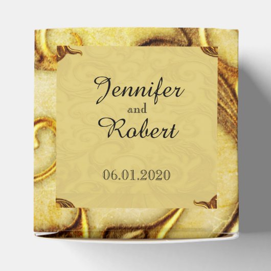 Midas Touch Gouden Bruiloft Favor Box Bedankdoosjes (Bovenkant)