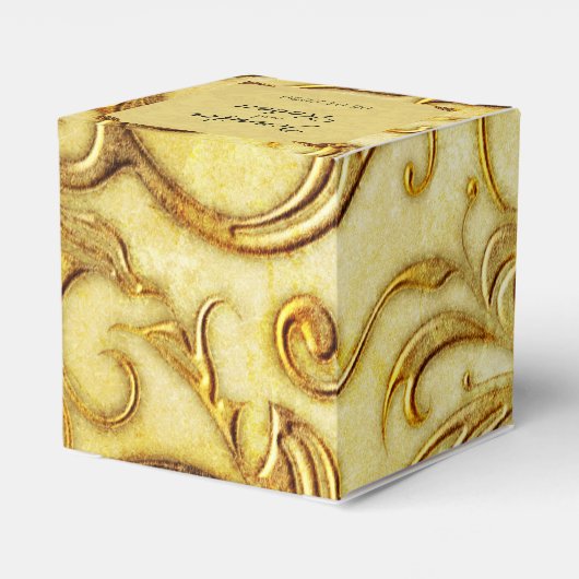 Midas Touch Gouden Bruiloft Favor Box Bedankdoosjes (Achterkant)