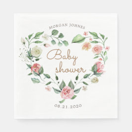 midbloom baby shower monogram servet