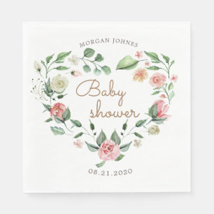 midbloom baby shower monogram servet