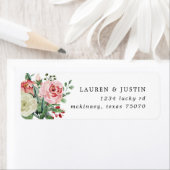 midbloom floral bruiloft Return Label (Insitu)