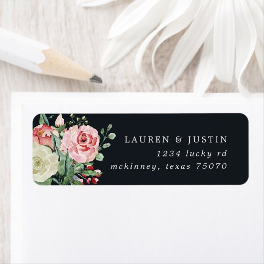 midbloom floral bruiloft Return Label (Insitu)