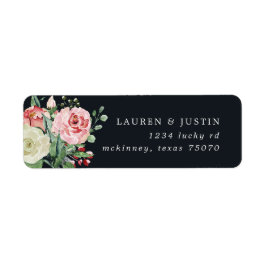 midbloom floral bruiloft Return Label