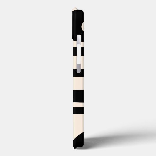 Midcentury Abstract Minimaal Gepersonaliseerd Piqu Case-Mate iPhone Case (Achterkant / Links)